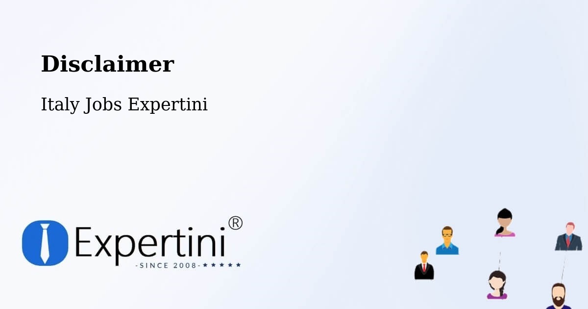Disclaimer – Claut - Italy Jobs Expertini