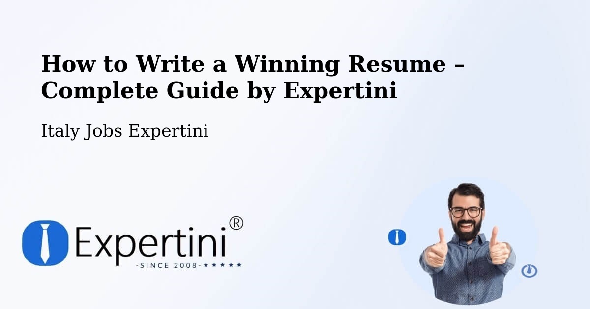 Resume Writing Guide for Job Seekers – Claut - Claut, Italy Jobs Expertini